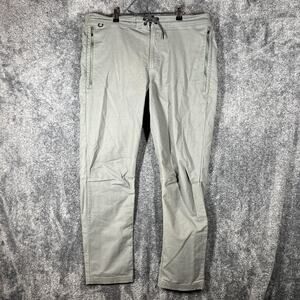 Roark Layover Pants Mens 36 Gray Comfort Casual Drawstring Hiking Outdoors